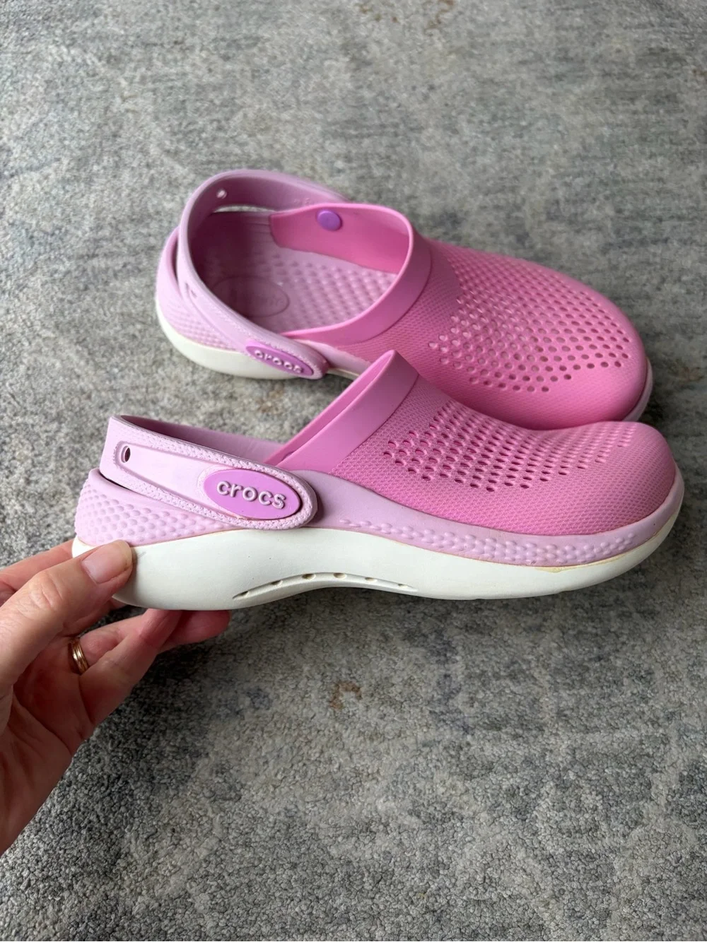 CROCS Kids LifeRide 360 Clogs Taffy Pink J2